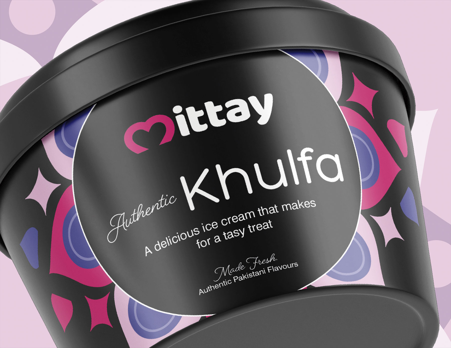 authentic ice cream pakistani desserts packaging design by red chilli design