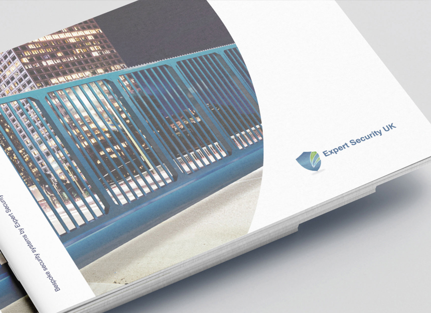 expert security automated gates corporate brochure design print by red chilli design