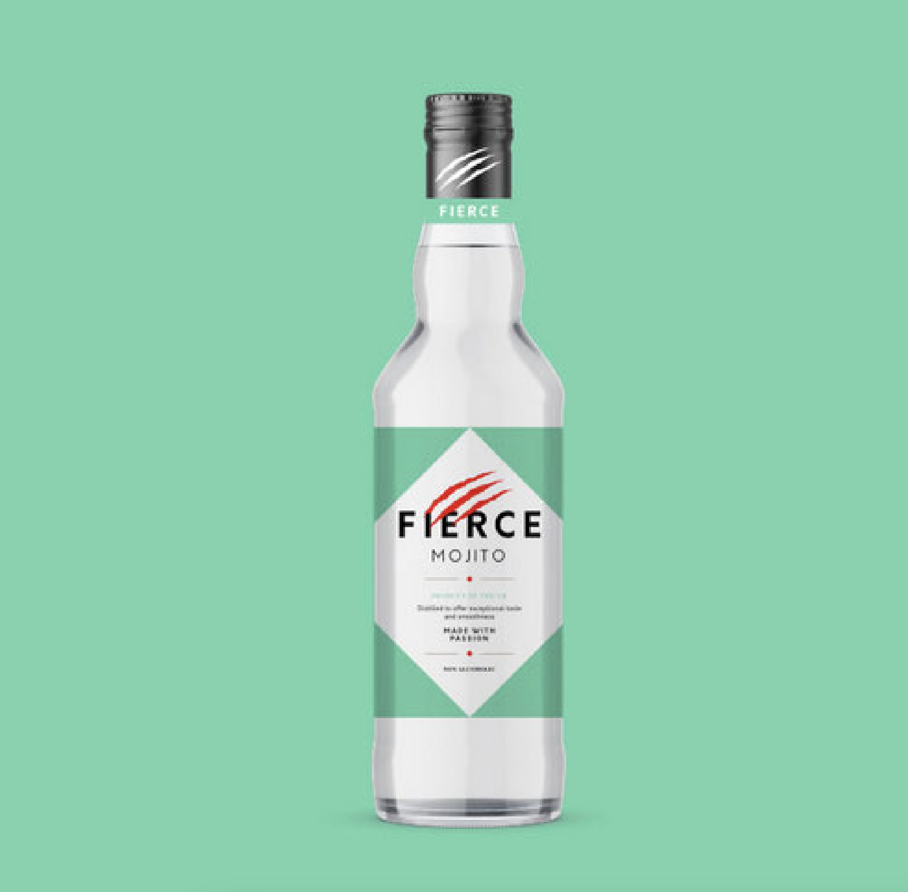 mojito branding alcohol free drink packaging design by red chilli design