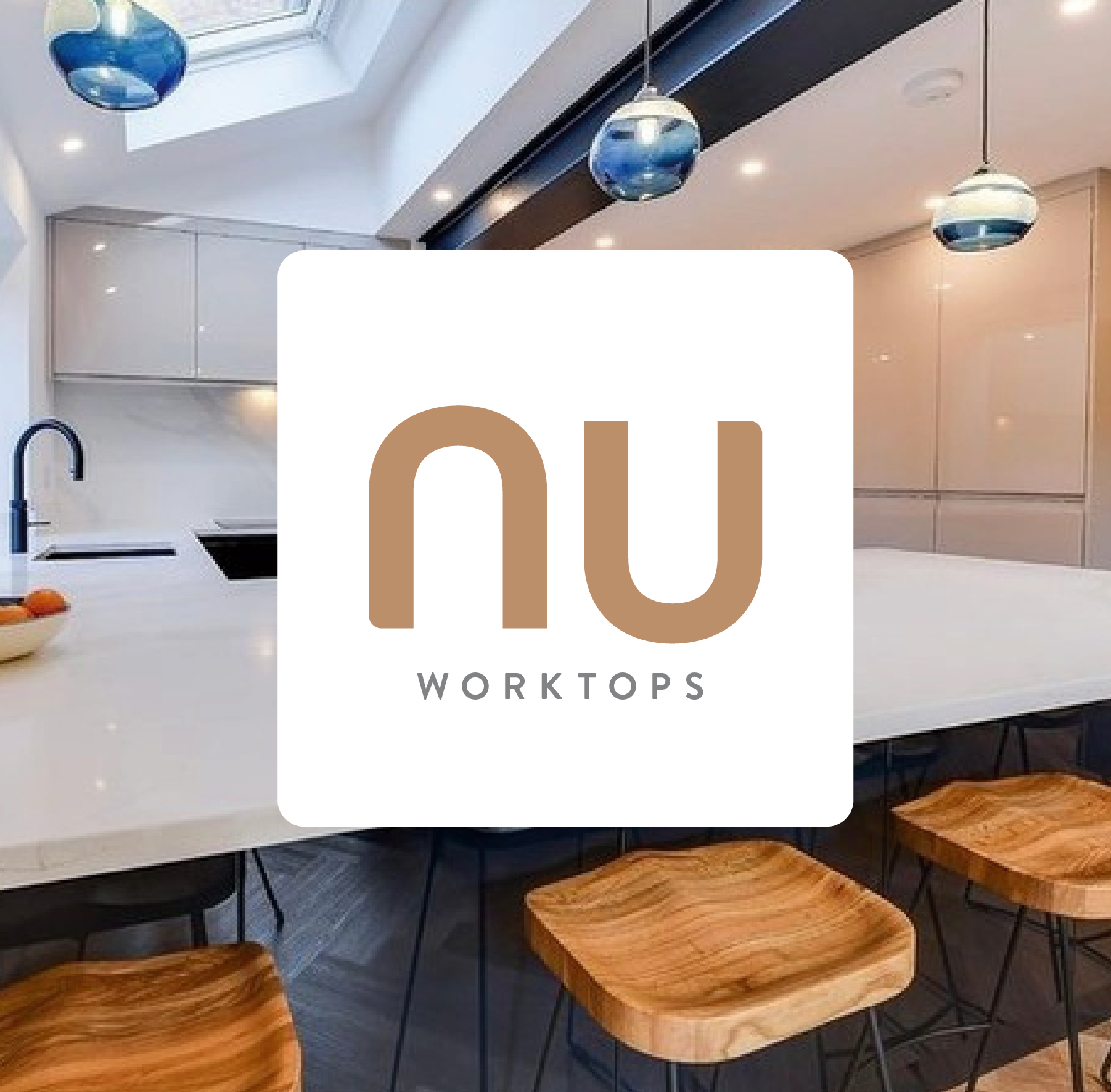 nu granite worktops branding visual identity by red chilli design
