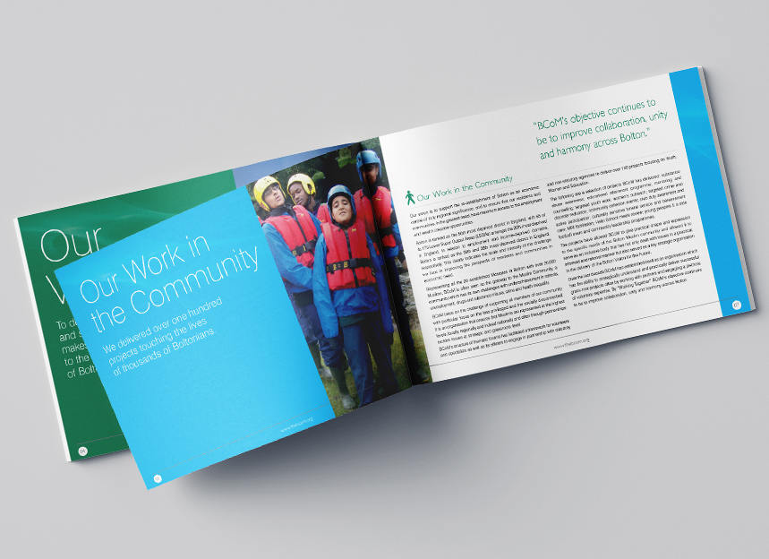 Bcom Annual Reports Design and Printing Agency covering Bolton and Manchester 