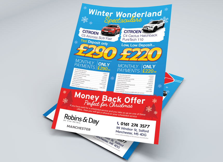 Leaflets design and printing Bolton